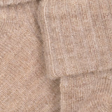 Minymo Silver Mink Melange Baby 2X2 Rib Wool Socks 2-Pack