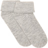 Minymo Light Grey Melange Baby 2X2 Rib Wool Socks 2-Pack