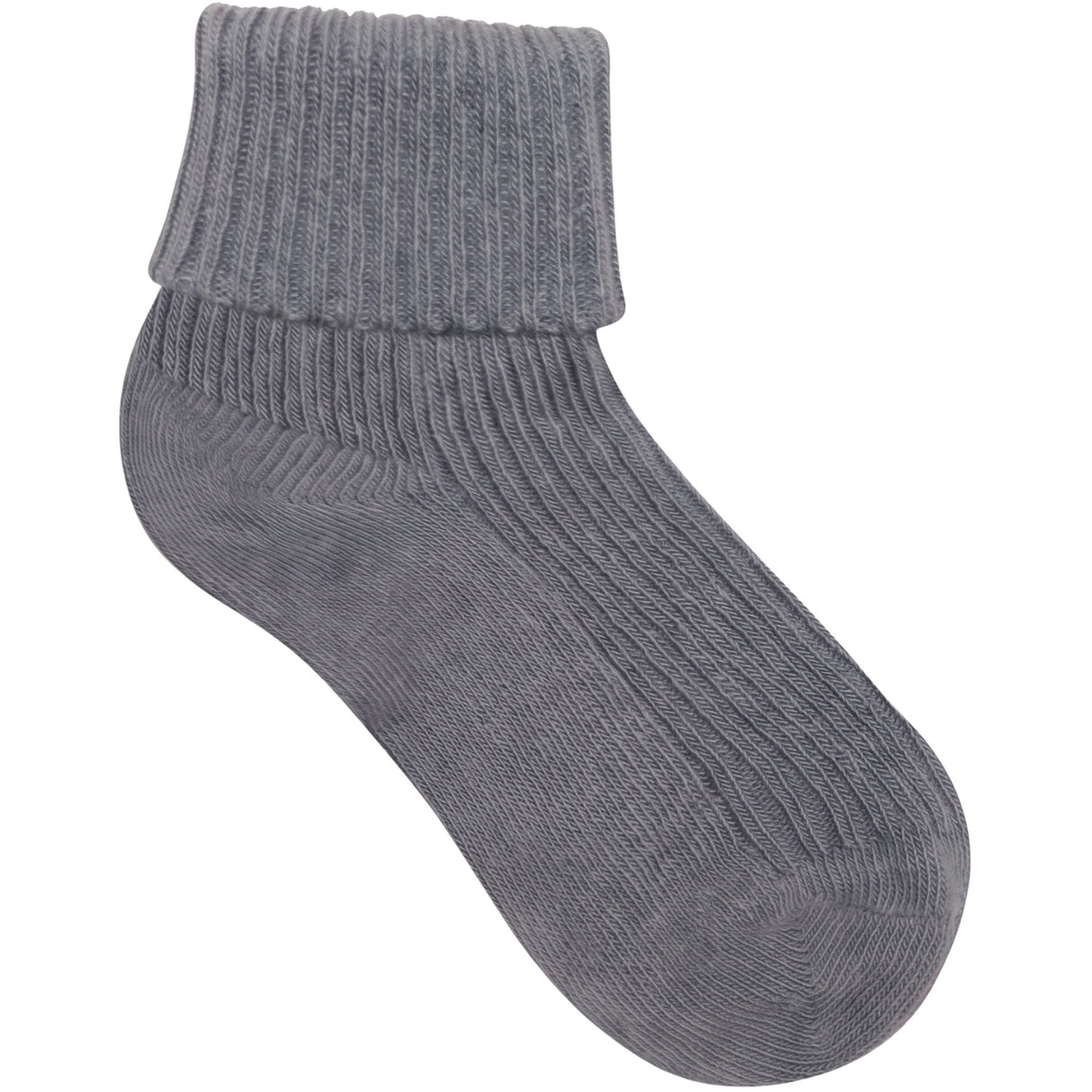 Minymo Blau Gray Baby 2X2 Rib Sock (3-Pack)