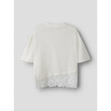 Name It Cloud Dancer Nkfroella Ss Nreg Top