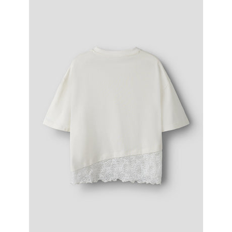 Name It Cloud Dancer Nkfroella Ss Nreg Top