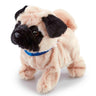 Happy Pets Playful Plush Puppy Beige/Black