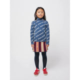 Bobo Choses Midnight Blue All Over Rib Turtle Neck T-shirt