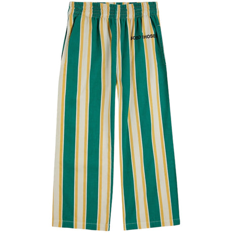 Bobo Choses Dark Green Stripes Straight Pants