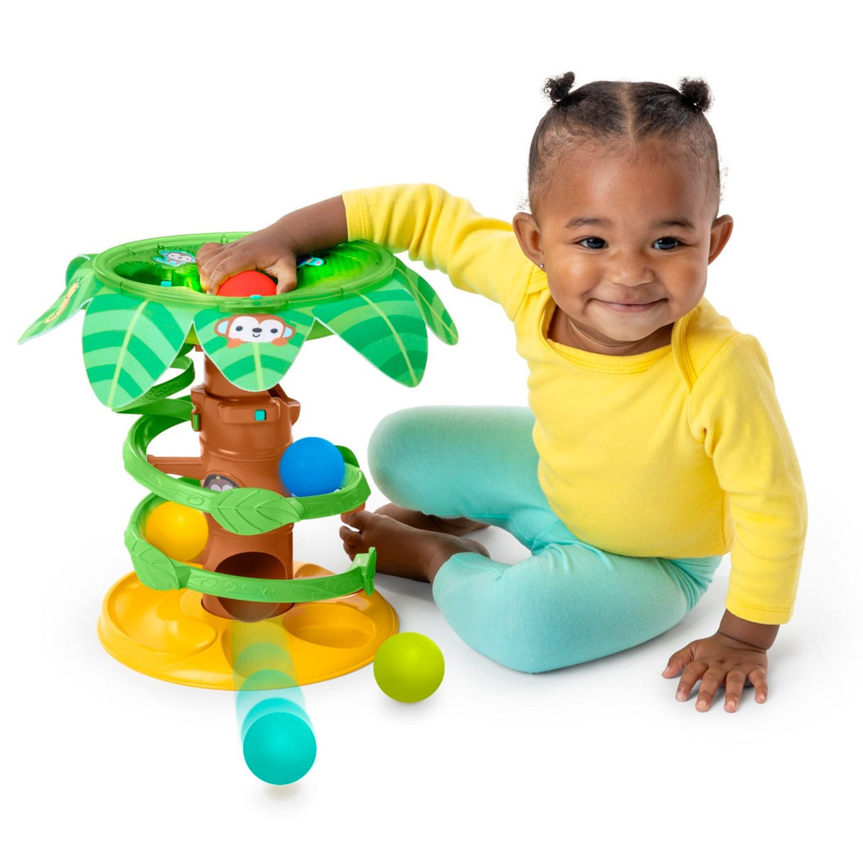 Bright Starts Tropical Twirl™ Ball Track Toy