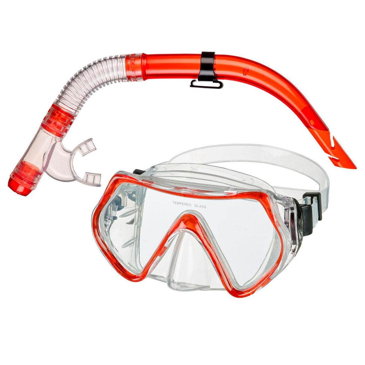 BECO Red Snorkel Set BIBIONE