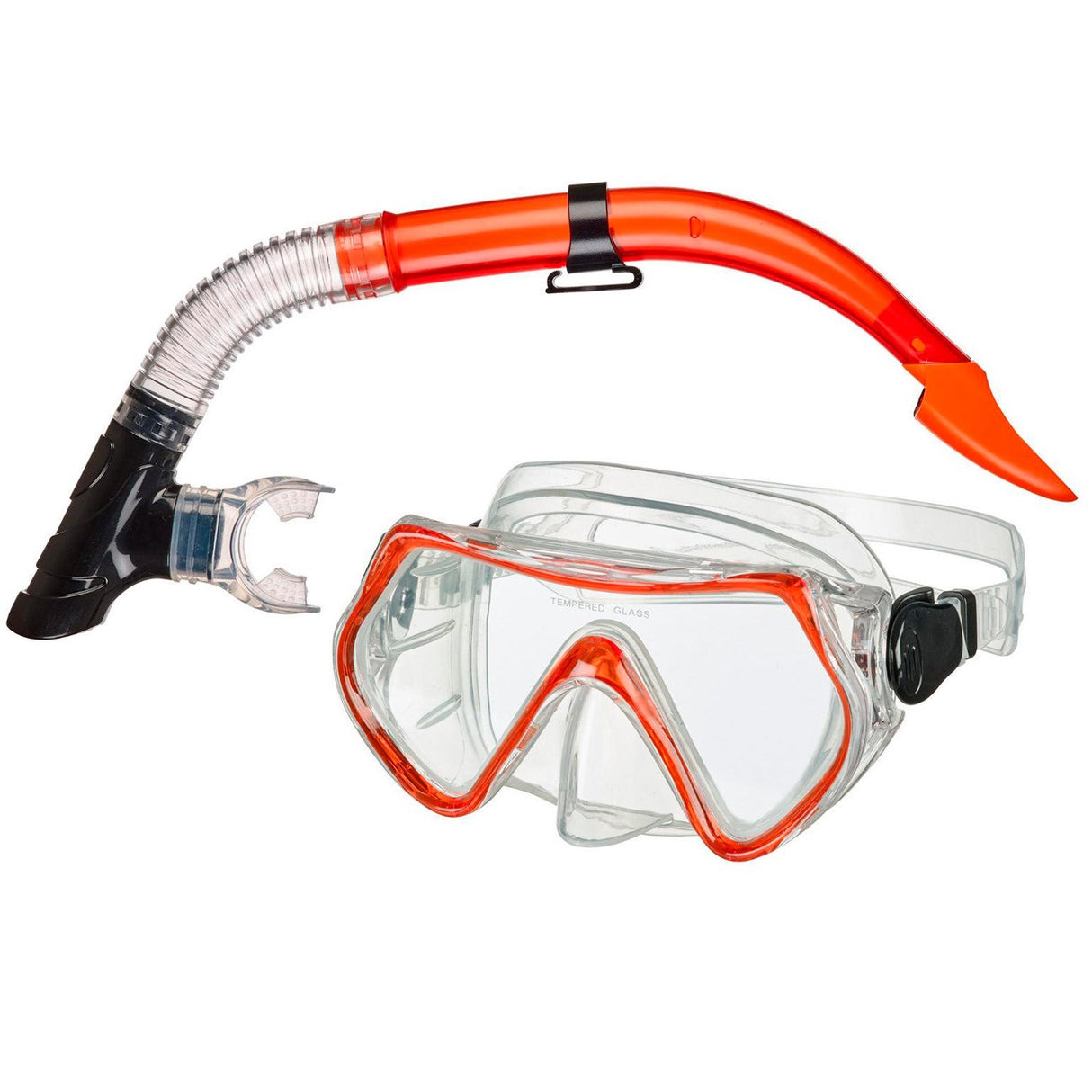 BECO Red Snorkel Set LIVORNO 8+