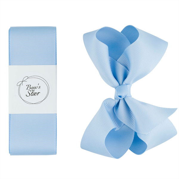 Bow's by Stær Christening Ribbon Light Blue