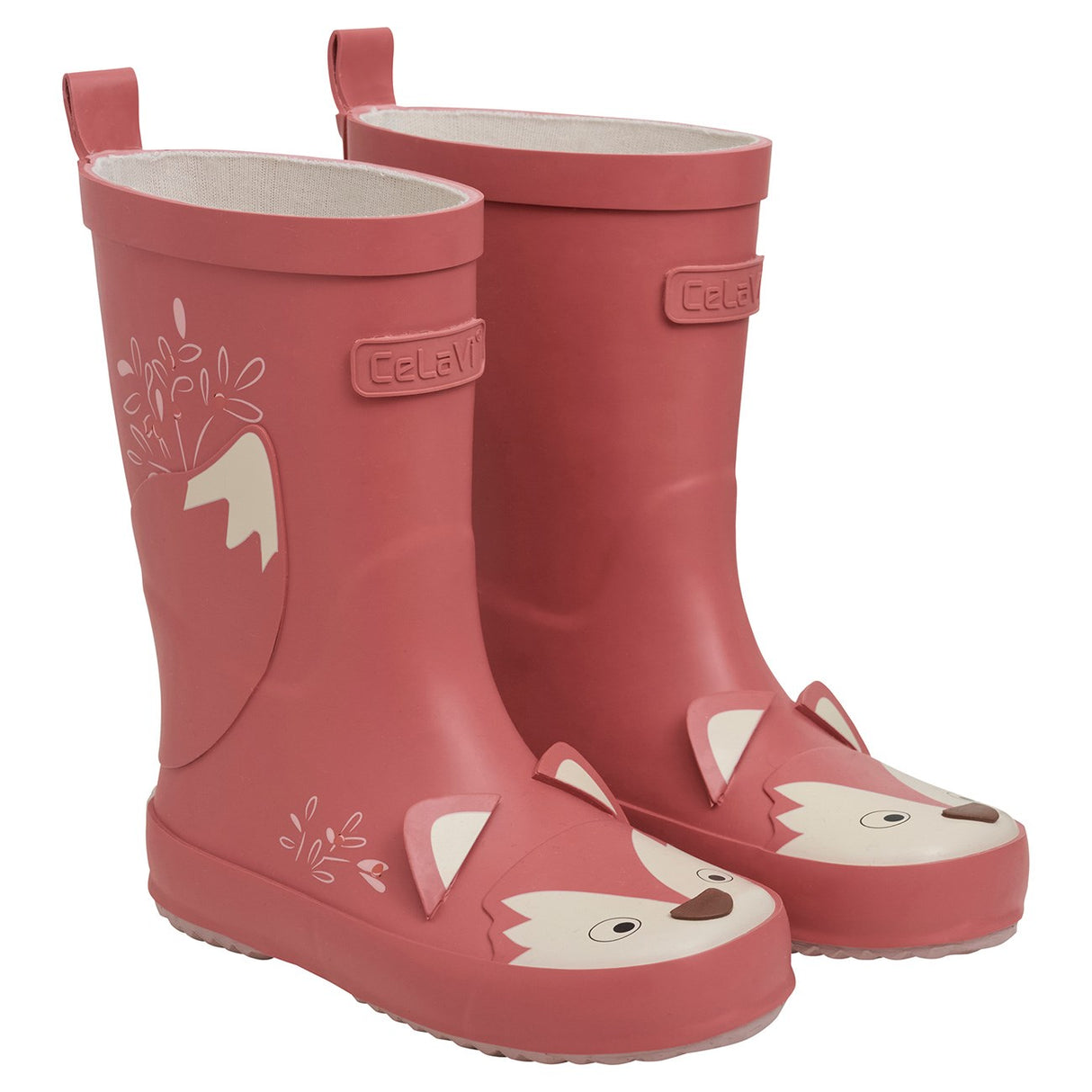 CeLaVi Faded Rose Wellington Boots - Fox