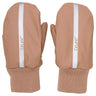 CeLaVi Tawny Brown Pu Mittens w. Fleece lining