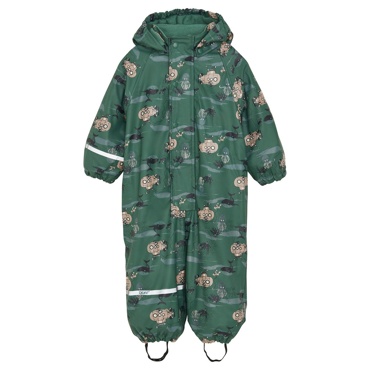 CeLaVi Smoke Pine Rain Suit - Aop, m. Fleece lining