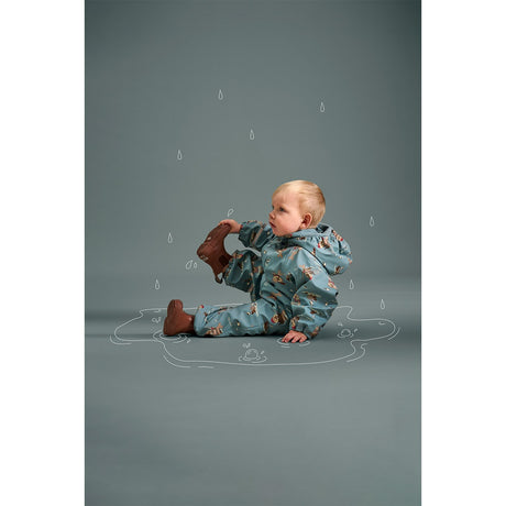 CeLaVi Smoke Pine Rain Suit - Aop, m. Fleece lining