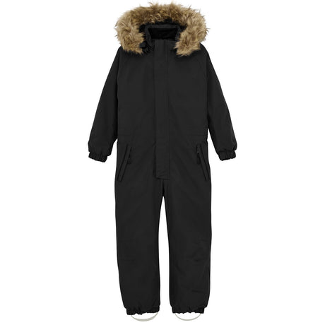 Color Kids Black Snowsuit w. Fake Fur