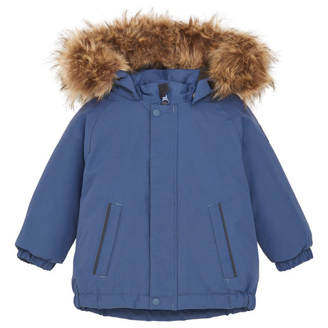 Color Kids Vintage Indigo Parka w. Fake Fur