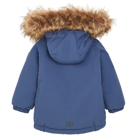 Color Kids Vintage Indigo Parka w. Fake Fur 2