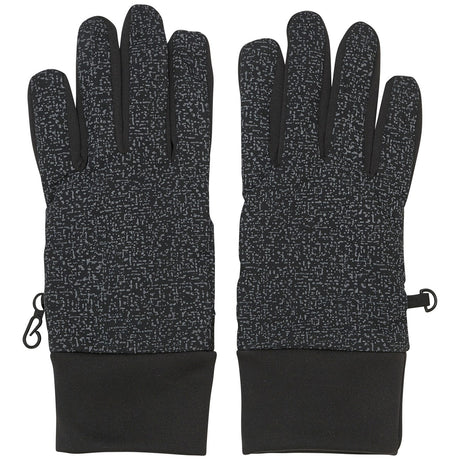 Color Kids Black Gloves Smart Touch Reflective