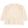 COPENHAGEN COLORS Cream Knitted Pullover w. Frill