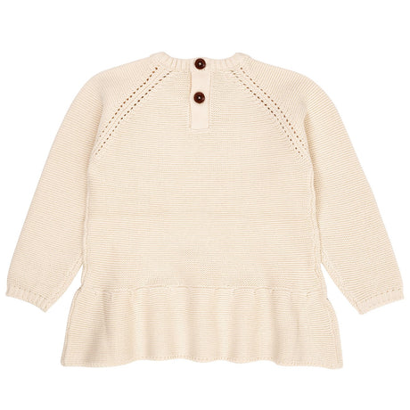 COPENHAGEN COLORS Cream Knitted Pullover w. Frill 2