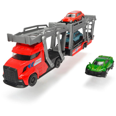 Dickie Toys Car transporter Red