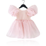 Dolly by Le Petit Tom DollyPink Dolly World V-Back Puff Sleeve Organza Tutu Dress