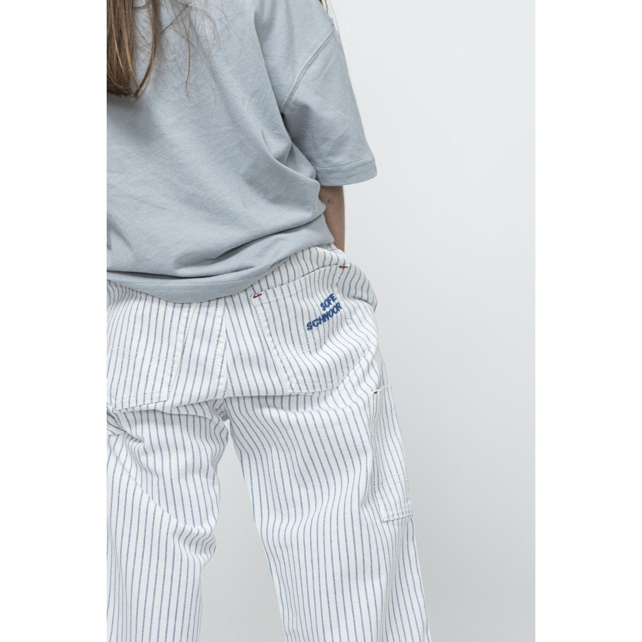 Sofie Schnoor Blue Striped Trousers 2