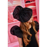 Dolly by Le Petit Tom Black Dolly World Big Organza Hair Bow