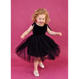 Dolly by Le Petit Tom Black Dolly Universe Velvet Cosmic Strings Tutu Dress