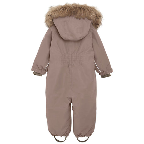 En Fant Pine Bark Baby Snowsuit m. Fake Fur