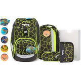 Ergobag Satchel Set Lumi Pack Dragon RideBear Lava Yellow