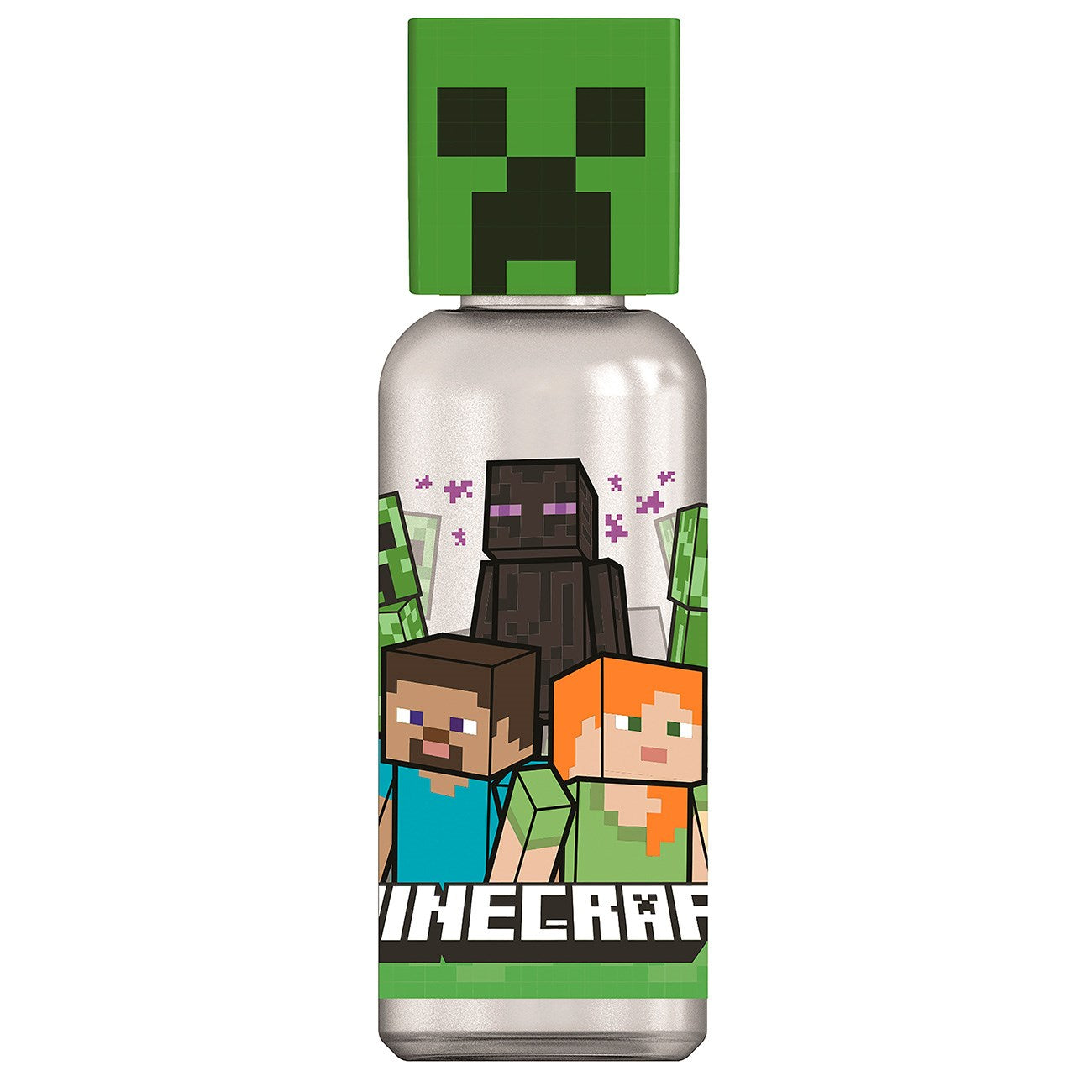 Euromic Minecraft Water Bottle with 3D Figure Top