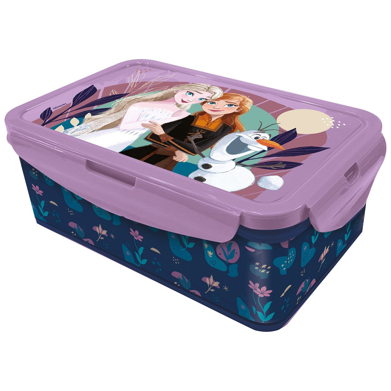 Euromic Large Disney Frozen Lunch Box with Removable Compartments