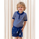 Fliink Mazerine Blue Aop Sailor Shorts 3