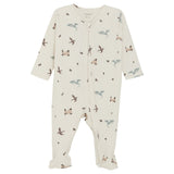 FIXONI Silver Blue Nightsuit Ls W. Feet Rib