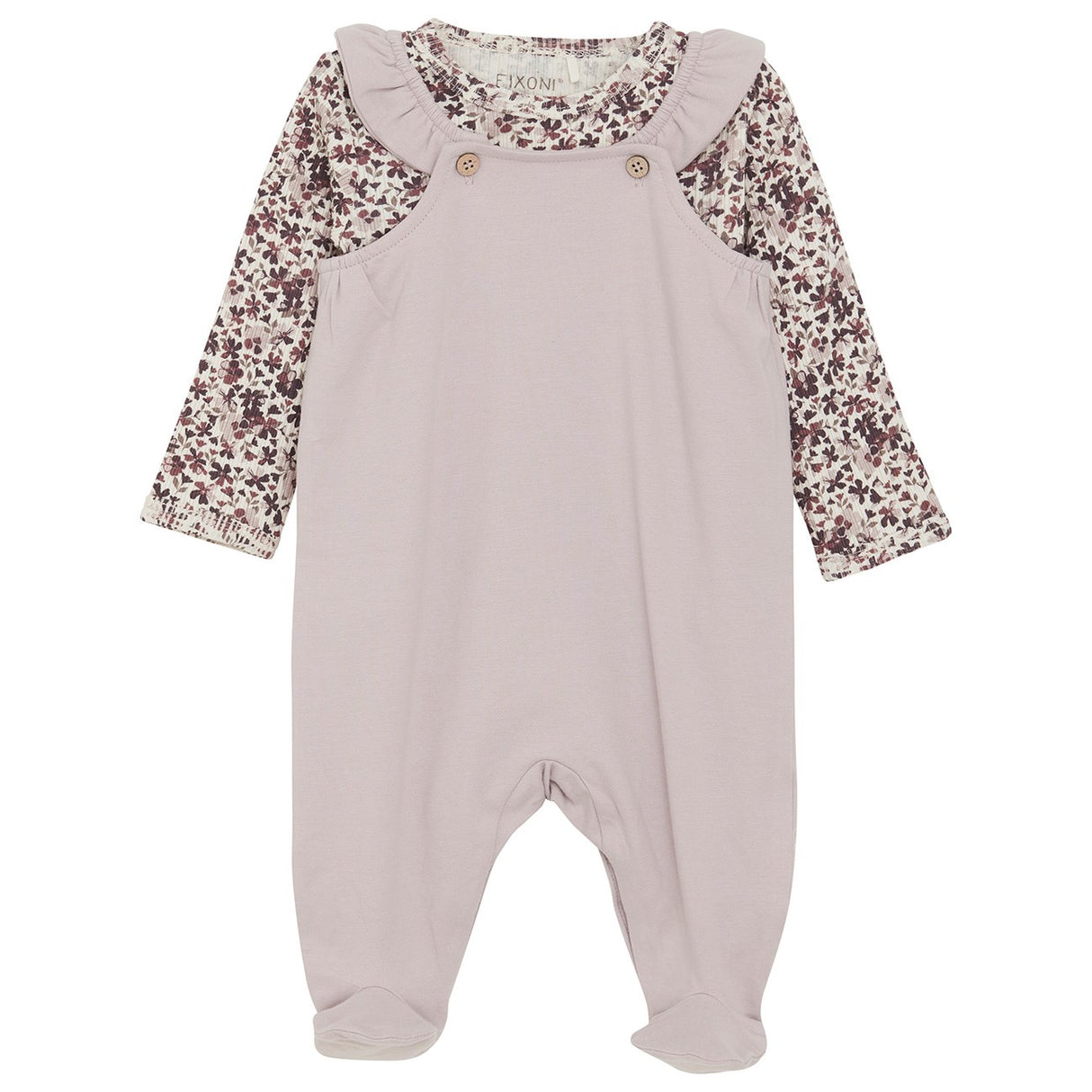 FIXONI Cloud Grey Set W. Rib Body & Romper