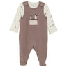 FIXONI Deep Taupe Set W. Rib Body & Romper