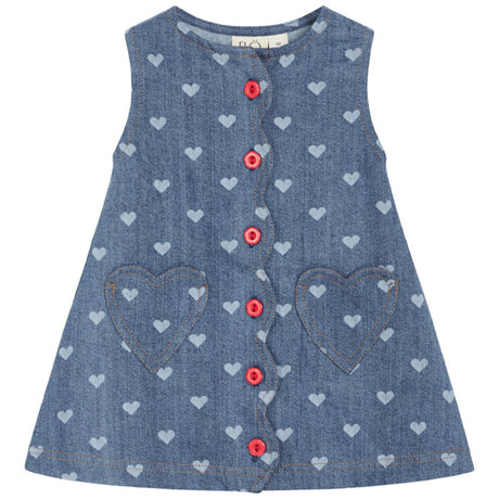 Flöss Blue Denim/Hearts Lollo Dress