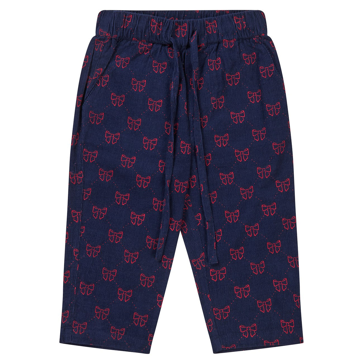 Flöss Navy/Ruby Red Bows Luna Pants