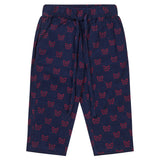 Flöss Navy/Ruby Red Bows Luna Pants