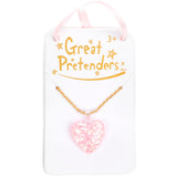 Great Pretenders Boutique Glitter Heart Necklace