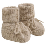 Huttelihut Camel Melange Footies Alpaca Wool Knit