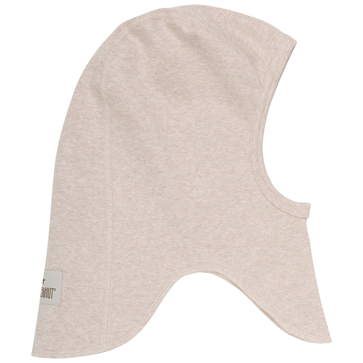 Huttelihut Camel Melange Balaclava Cotton Rib