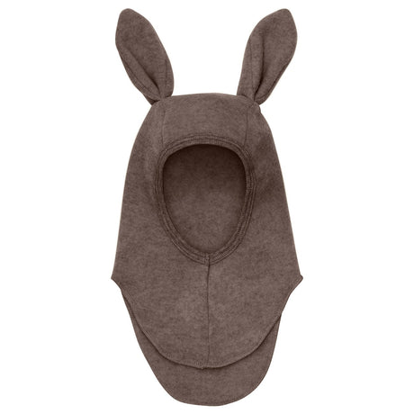 Huttelihut Brown Melange Balaclava Ears Wool Fleece