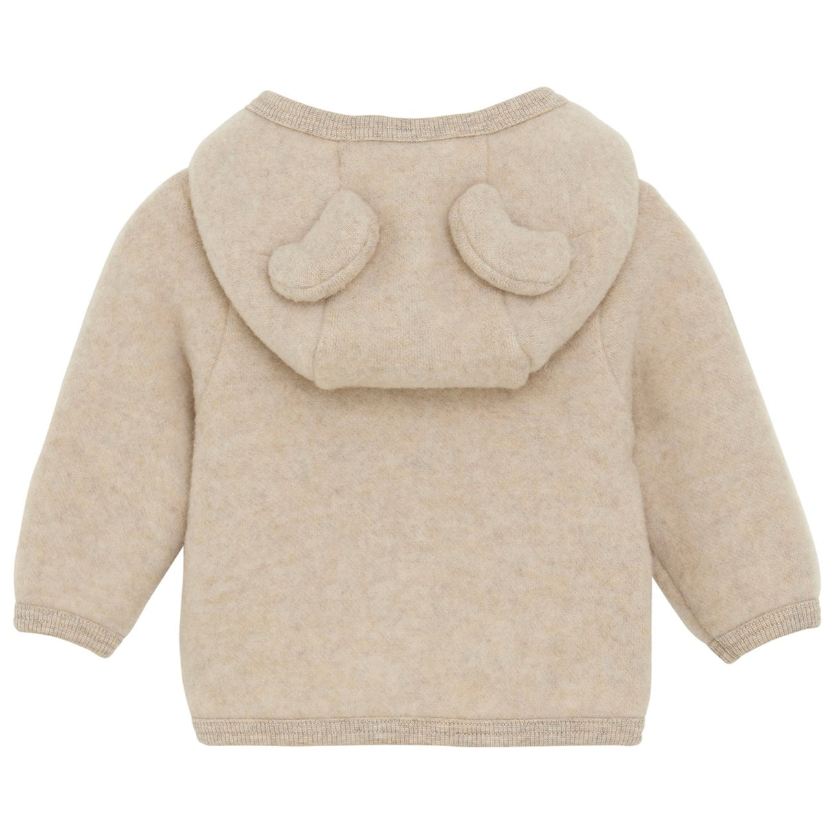 Huttelihut Camel Melange Jacket Ears Wool Fleece