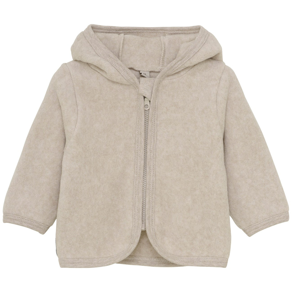 Huttelihut Camel Melange Jacket Ears Cotton Fleece