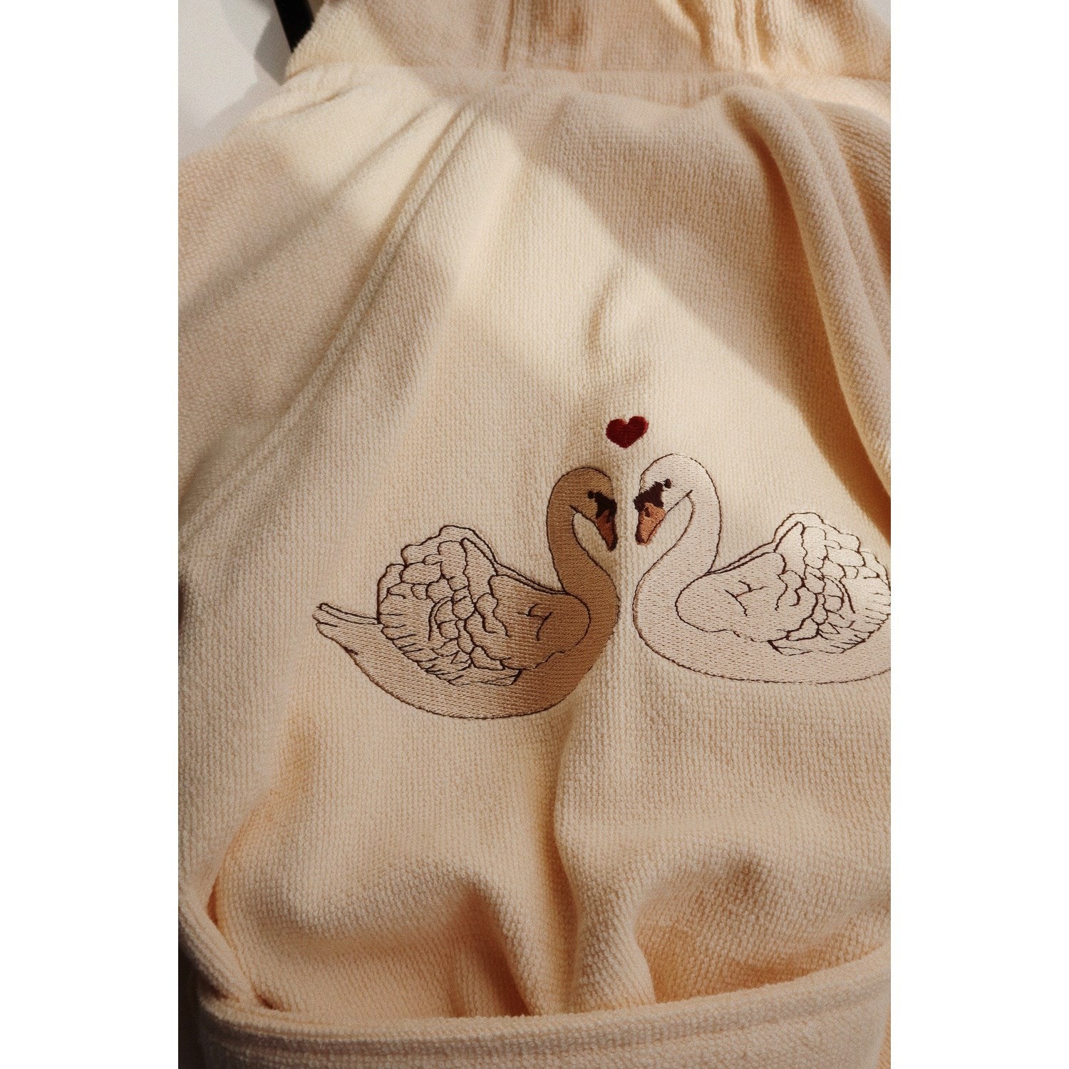 Konges Sløjd Terry Bathrobe w. Embroidery Swan 2