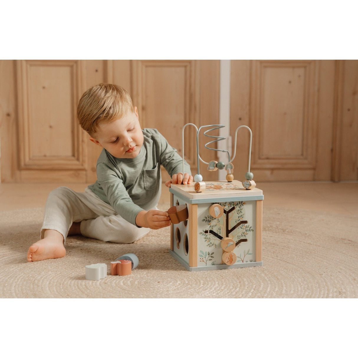 Little Dutch Forest Friends Blue Activity Cube