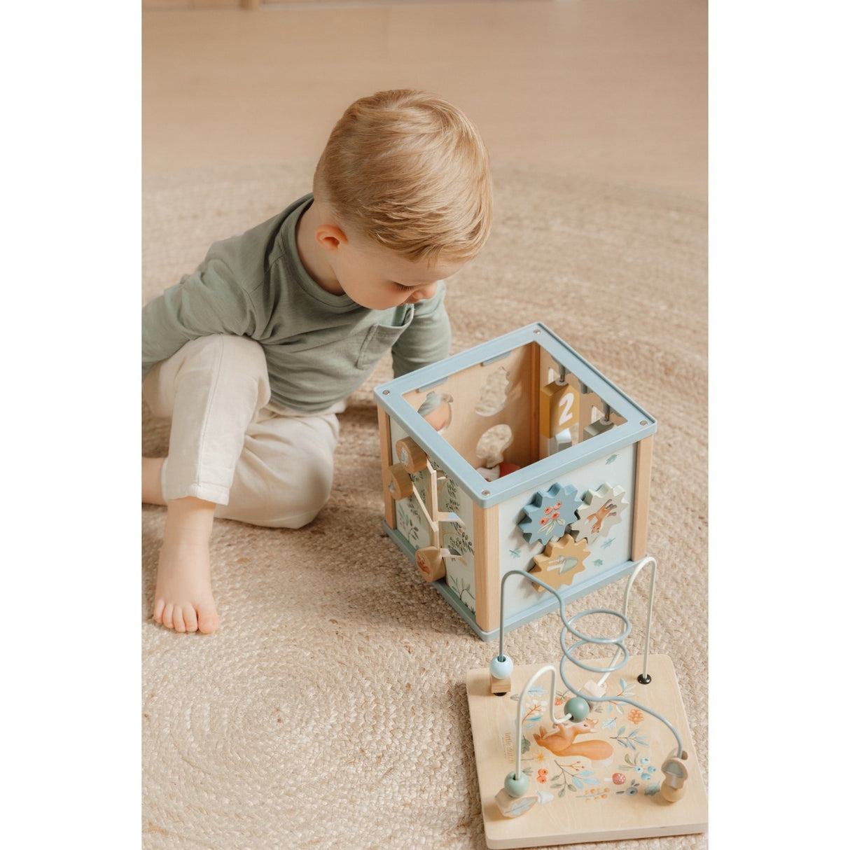 Little Dutch Forest Friends Blue Activity Cube