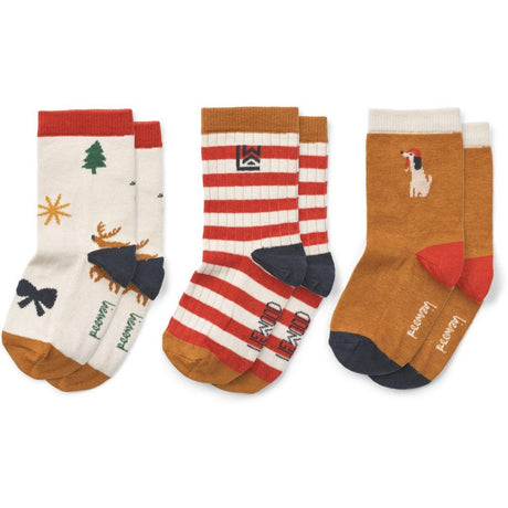 LieWood Holiday / Sandy Mix Silas Socks 3-Pack