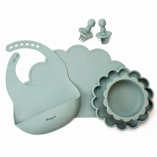 Magni Baby Dinnerware Dusty Blue