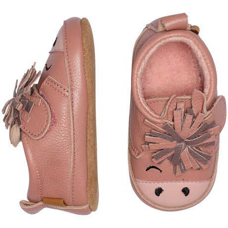 MELTON Ash Rose  Horse leather slippers